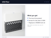 UniFi Cloud Gateway Fiber Wall Mount - UCG Fiber - Under Desk, VESA, Pegboard, SKADIS Mount – view 10