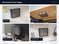 UniFi Cloud Gateway Ultra & Max Wall Mount - Fits UCG Ultra, UCG Max, UXG Max - Under Desk, Vesa, Skadis – view 3