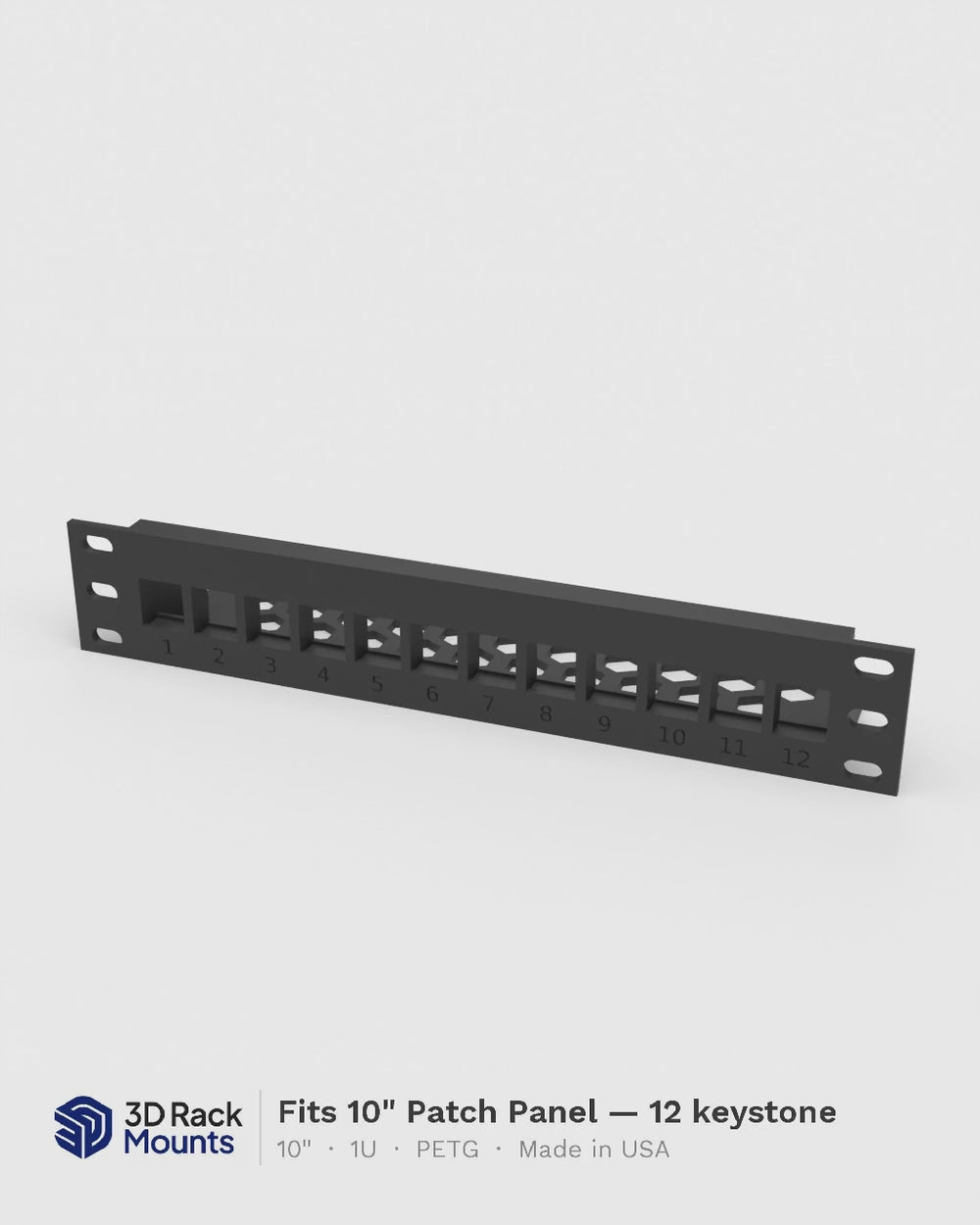 12 Keystone Jacks rack mount video