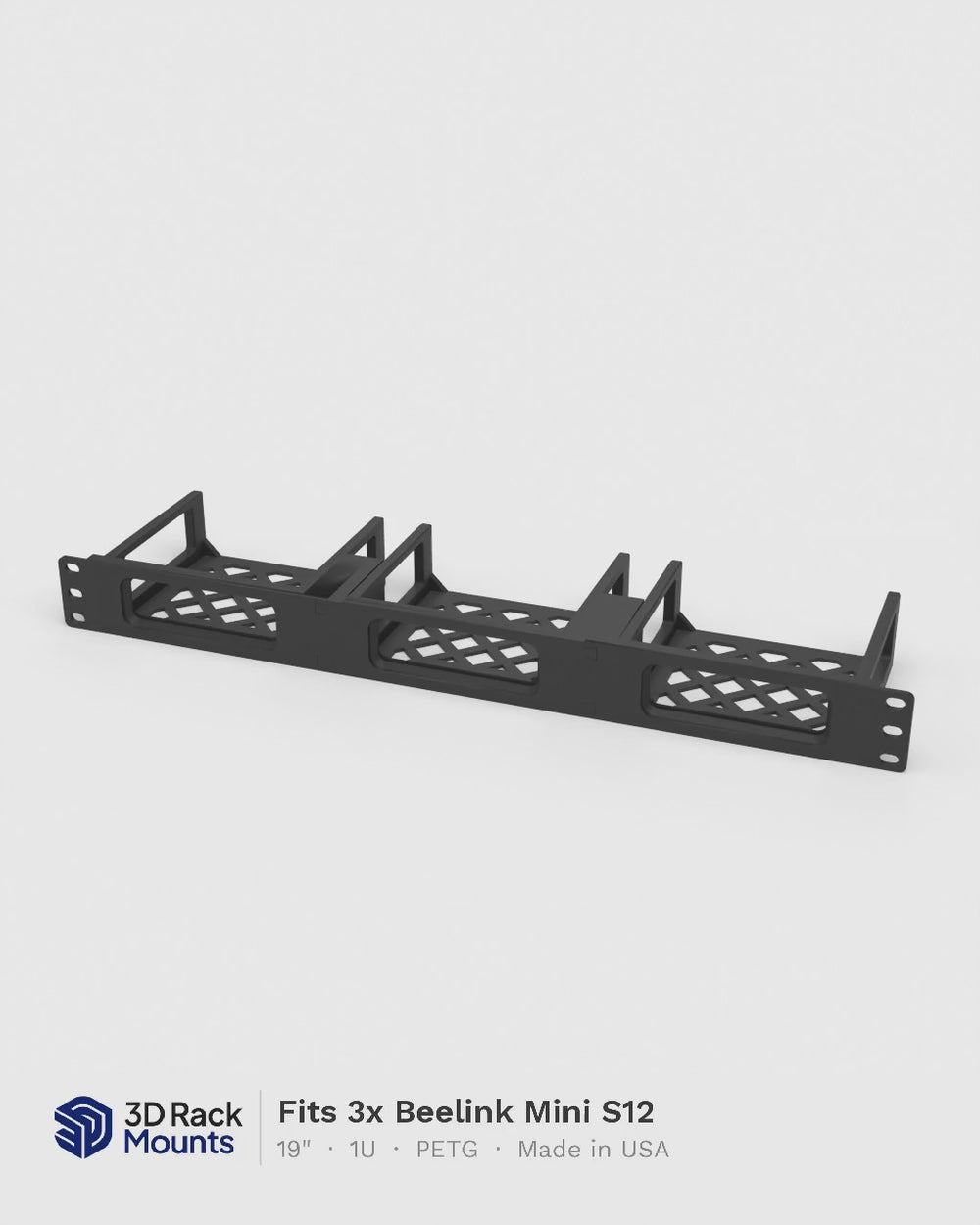Beelink Mini S12 x3 (19in_row) rack mount video